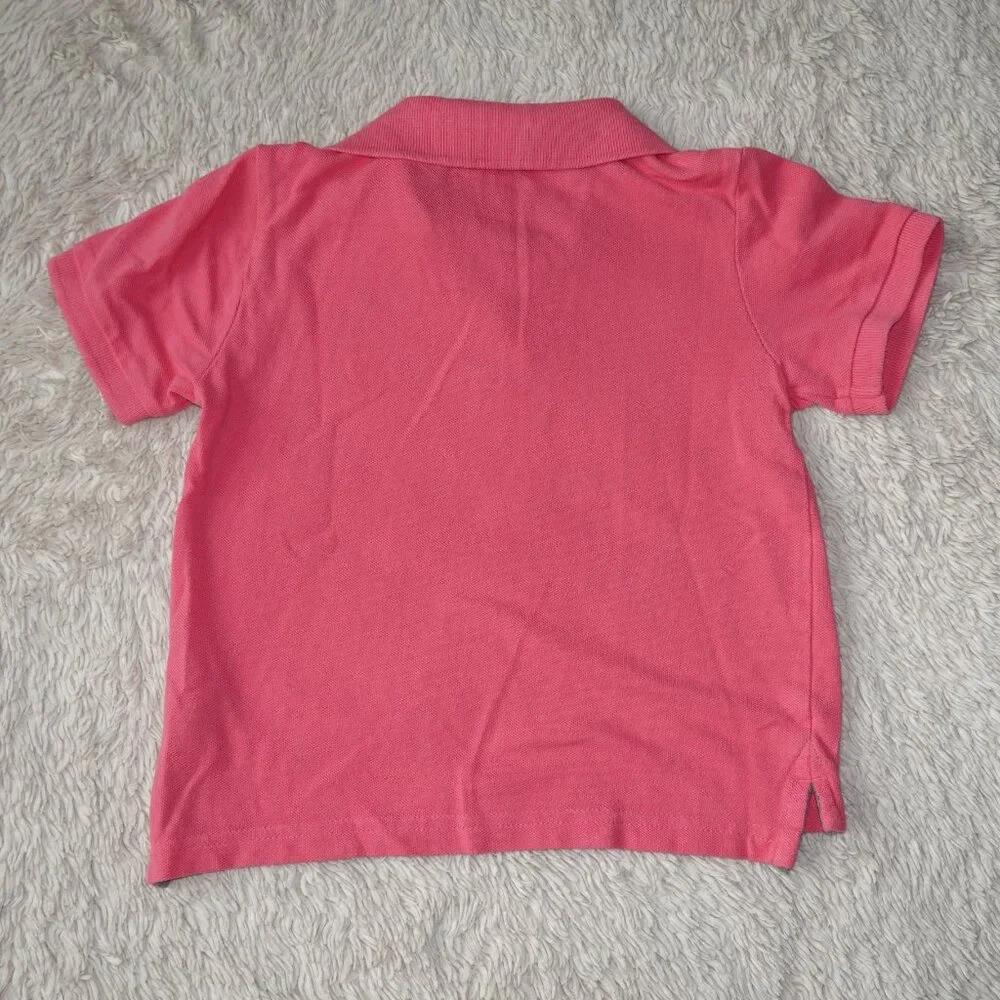 Boys Size 3T Pink Short Sleeve Polo - 100% Cotton - Great for Spring and Summer